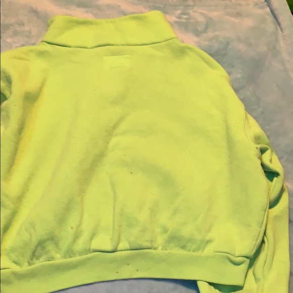 cropped neon quarter zip - Picture 2 of 2